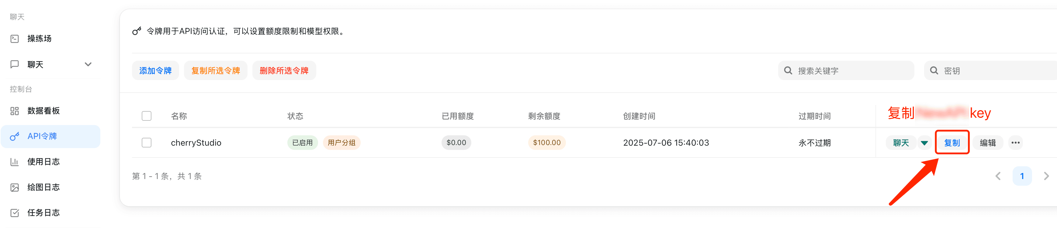 获取 API Key